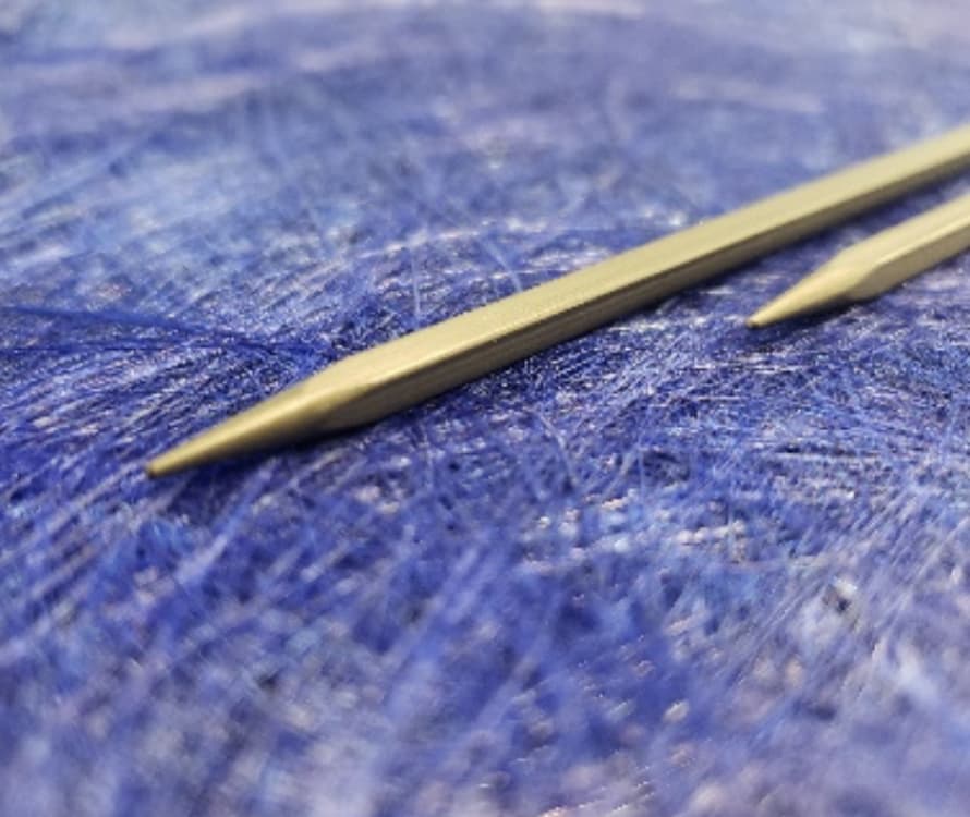 Wholesale PandaHall Elite 4Pcs 2 Style Wood Knitting Needle Gauge