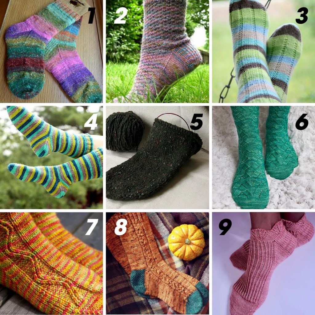 Emma Socks pattern by Sylvie Bourbotte